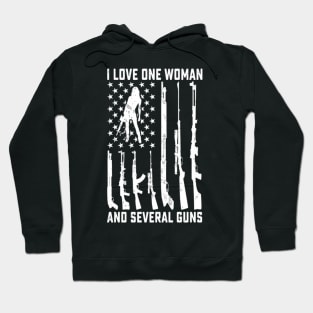 I Love One Wo And Several Guns Ny Gun Owner Hoodie